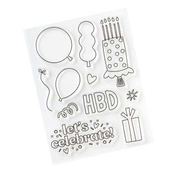 American Crafts - Stempelset "All The Cake" Clear Stamps