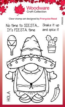 Woodware - Stempelset "Fiesta Time" Clear Stamps Design by Francoise Read
