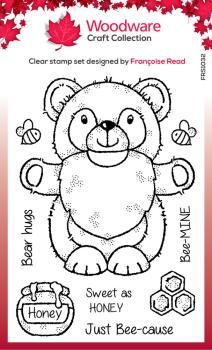 Woodware - Stempelset "Honey Bear Gnome" Clear Stamps Design by Francoise Read