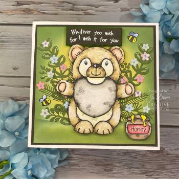 Woodware - Stempelset "Honey Bear Gnome" Clear Stamps Design by Francoise Read