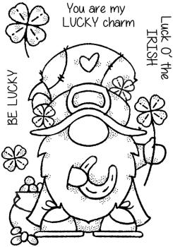 Woodware - Stempelset "Lucky Gnome" Clear Stamps Design by Francoise Read