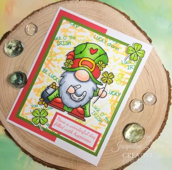 Woodware - Stempelset "Lucky Gnome" Clear Stamps Design by Francoise Read