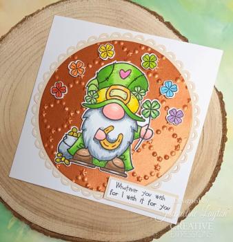 Woodware - Stempelset "Lucky Gnome" Clear Stamps Design by Francoise Read