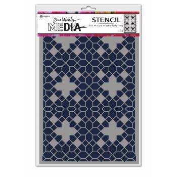 Schablone Design by Dina Wakley "Floor Pattern" Media Stencil