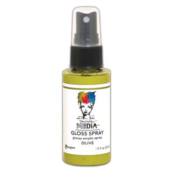 Ranger - Acrylfarbe "Olive" Media Gloss Spray 56ml by Dina Wakley