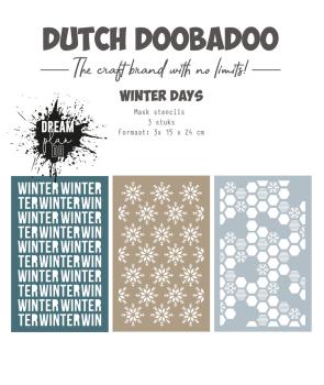 Dutch Doobadoo - Schablone 15x24 cm "Winter Days" Stencil