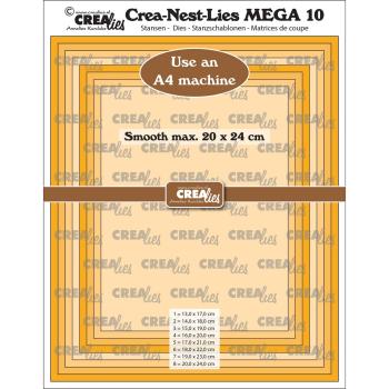 Crealies - Stanzschablone "Rectangle Smooth" Crea-Nest-Lies XXL Dies