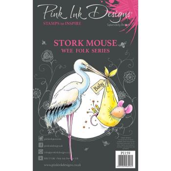 Pink Ink Designs - Stempelset "Stork mouse" Clear Stamps