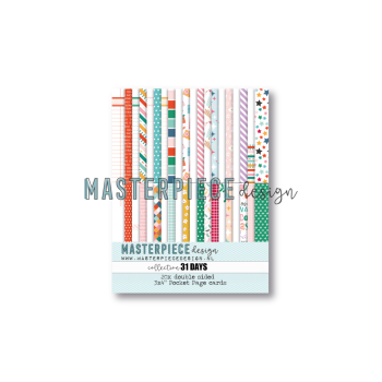 Masterpiece Design - Pocket Karten "31 Days" Page Cards 3x4 Inch - 20 Stück