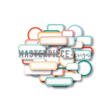 Masterpiece Design - Stanzteile "31 Days" Die Cuts Label Mix