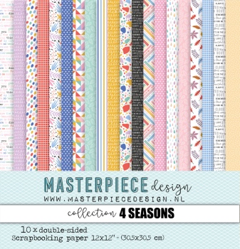 Masterpiece Design - Designpapier "4 Seasons" Paper Pack 12x12 Inch - 10 Bogen