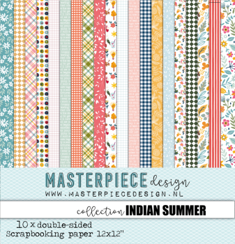 Masterpiece Design - Designpapier "Indian Summer" Paper Pack 12x12 Inch - 10 Bogen
