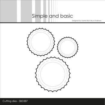 Simple and Basic - Stanzschablone 5x5 cm "Bottlecaps" Dies