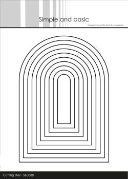 Simple and Basic - Stanzschablone 10,5x14,8 cm "Arches" Dies