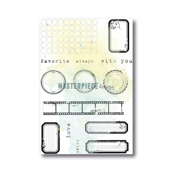 Masterpiece Design - Stempelset "Label Mania" Memory Planner Clear Stamps