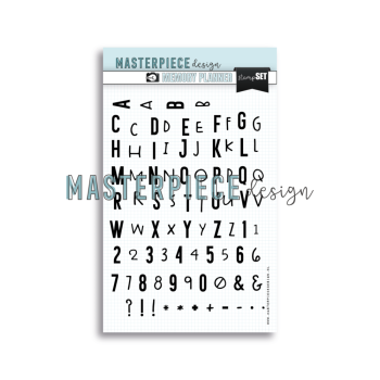 Masterpiece Design - Stempelset "Double Alphabet" Memory Planner Clear Stamps