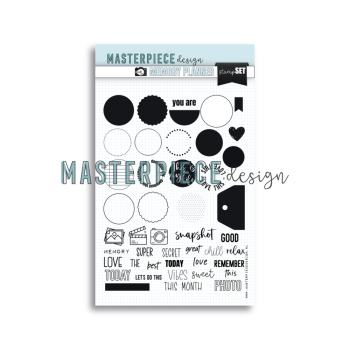 Masterpiece Design - Stempelset "Snapshot Labels" Memory Planner Clear Stamps