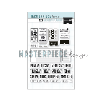 Masterpiece Design - Stempelset "Weekly Tickets" Memory Planner Clear Stamps
