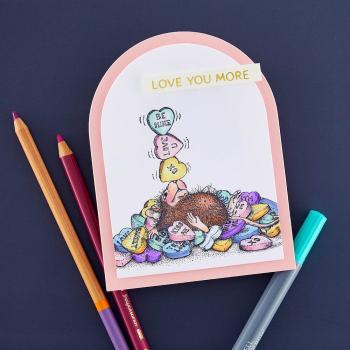 Spellbinders - Gummistempel Set "Candy Hearts" Cling Stamp