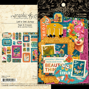 Graphic 45 - Stanzteile "Get Artsy" Tags & Frames