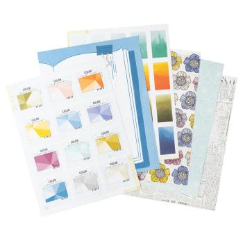 American Crafts - Designpapier "Discover + Create" Paper Pack 6x8 Inch - 36 Bogen