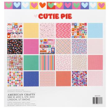 American Crafts - Designpapier "Cutie Pie" Paper Pack 12x12 Inch - 24 Bogen