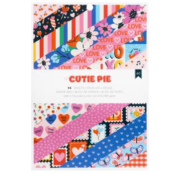 American Crafts - Designpapier "Cutie Pie" Paper Pack 6x8 Inch - 36 Bogen