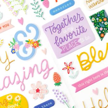 American Crafts - Aufkleber "Cutie Phrase Gold Foil" Sticker