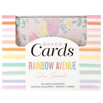 American Crafts - Karten & Umschläge "Rainbow Avenue" Boxed Cards