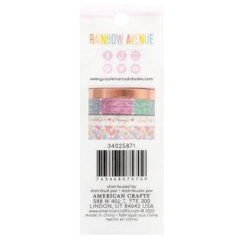 American Crafts - Decorative Tape "Rainbow Avenue" Washi Tape