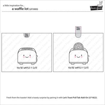 Lawn Fawn - Stempelset "A Waffle Lot" Clear Stamps