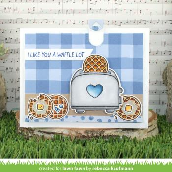 Lawn Fawn - Stempelset "A Waffle Lot" Clear Stamps