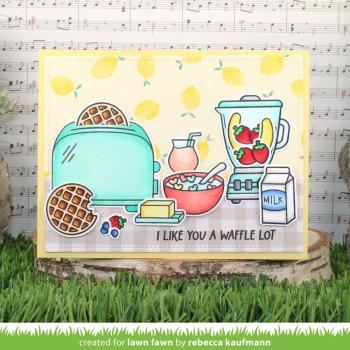 Lawn Fawn - Stempelset "A Waffle Lot" Clear Stamps