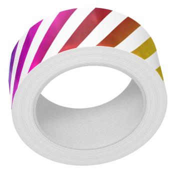 Lawn Fawn - Washi Tape "Diagonal Rainbow Stripes Folied"