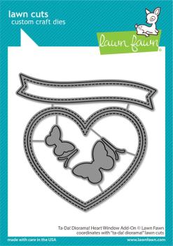 Lawn Fawn - Stanzschablone "Ta-Da! Diorama! Heart Window" Add-on Die