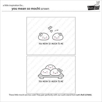 Lawn Fawn - Stempelset "You Mean So Mochi" Clear Stamps