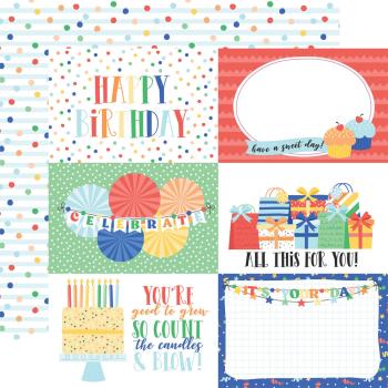 Echo Park - Designpapier "Make A Wish Birthday Boy" Collection Kit 12x12 Inch - 12 Bogen