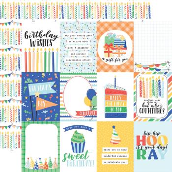 Echo Park - Designpapier "Make A Wish Birthday Boy" Paper Pack 6x6 Inch - 24 Bogen