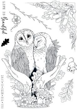 Pink Ink Designs - Stempelset "An Owl In The Hand" Clear Stamps