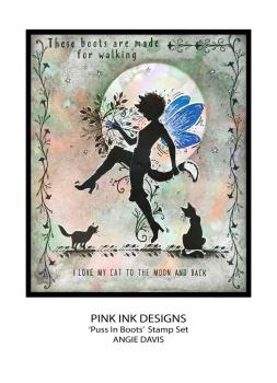 Pink Ink Designs - Stempelset "Puss In Boots" Clear Stamps