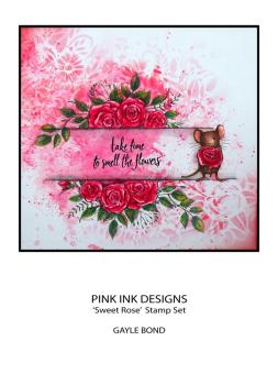 Pink Ink Designs - Stempelset "Sweet Rose" Clear Stamps