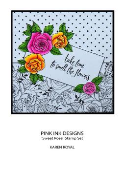 Pink Ink Designs - Stempelset "Sweet Rose" Clear Stamps