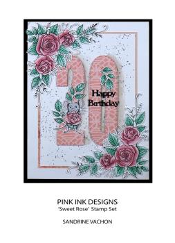 Pink Ink Designs - Stempelset "Sweet Rose" Clear Stamps