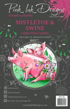 Pink Ink Designs - Stempelset "Mistletoe & Swine" Clear Stamps