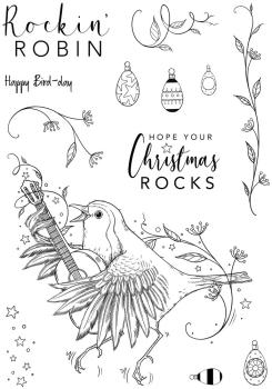 Pink Ink Designs - Stempelset "Rockin Robin" Clear Stamps