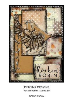 Pink Ink Designs - Stempelset "Rockin Robin" Clear Stamps