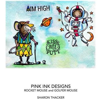 Pink Ink Designs - Stempelset "Rocket Mouse" Clear Stamps