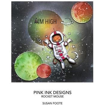 Pink Ink Designs - Stempelset "Rocket Mouse" Clear Stamps