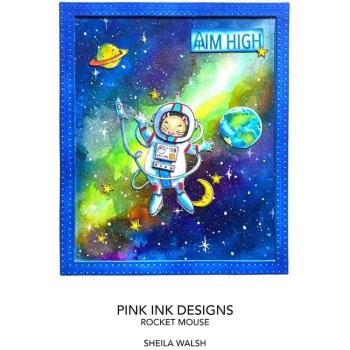 Pink Ink Designs - Stempelset "Rocket Mouse" Clear Stamps