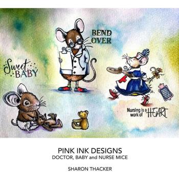 Pink Ink Designs - Stempelset "Doctor Mouse" Clear Stamps